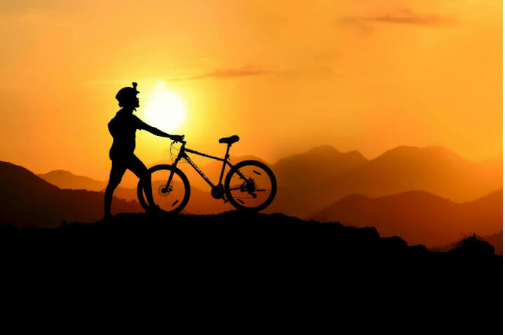 mtb sunset