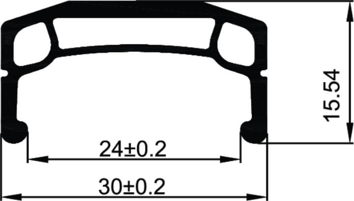cross section rim weinmann